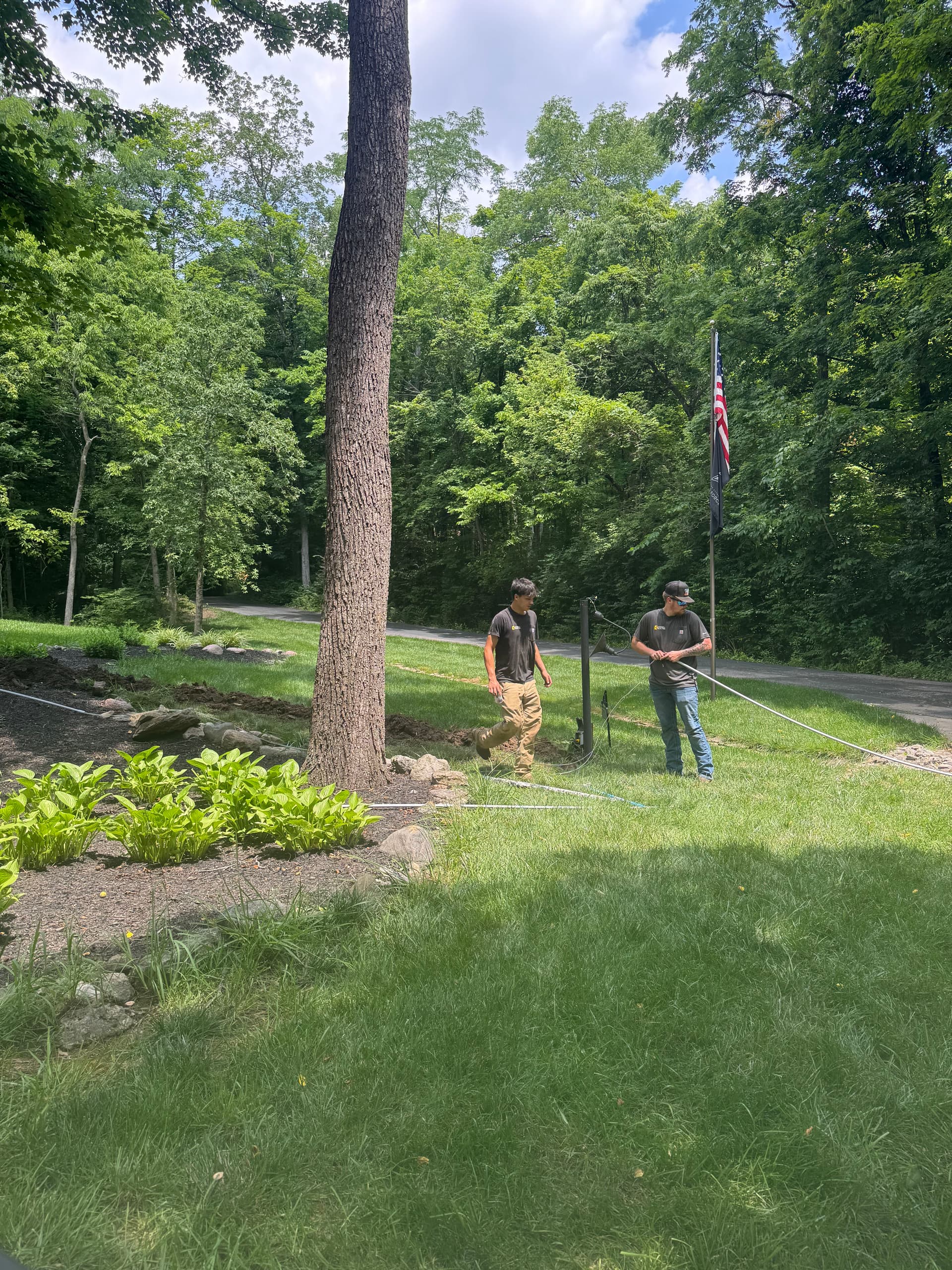 Gallery photos for Underground Electrical Trench Work for Barn Power and Post Light: Image #2